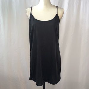 Gracia Black Spaghetti Strap Long Cami Size Small